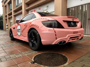 Venta al por mayor Kit de carrocería para <span class=keywords><strong>Mercedes</strong></span> <span class=keywords><strong>Benz</strong></span> R172 <span class=keywords><strong>SLK</strong></span> Clase <span class=keywords><strong>2013</strong></span> + a WD estilo coche parachoques delantero trasero parachoques lateral falda - Product Image 6