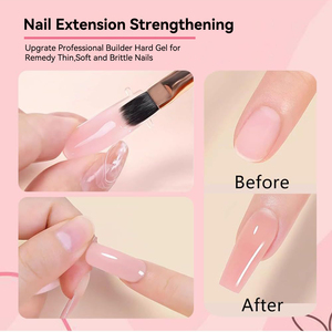 Vendeeni, suministros <span class=keywords><strong>para</strong></span> <span class=keywords><strong>uñas</strong></span>, juego de extensiones de <span class=keywords><strong>uñas</strong></span> de Gel duro <span class=keywords><strong>para</strong></span> salón, TPO HEMA gratis, OEM, etiqueta privada personalizada, 24 colores, tarros de construcción de Gel sólido - Product Image 5