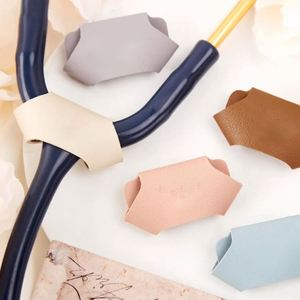 Stethoscope <b>Name</b> <b>Tags</b> PU Leather Stethoscope Protective Label Sign <b>Name</b> Id Marker Doctor Nurse Accessories - Product Image 1