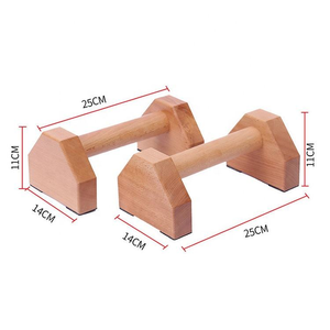 CZFIT Pushup Stands Wooden Push up <b>Bars</b> Gym Gear Equipment with Anti-Slid <b>Mat</b> Workout Solid Exercise Women Men Portable Fitness - Product Image 5