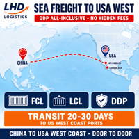Service de Consolidation de Fret, Transport et Expédition de Chine vers les États-Unis, Entreprise de Logistique, Transitaire International