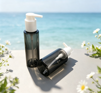 Bouteille PET 120 ml de haute qualité avec pompe, logo et couleur personnalisés pour shampoing, gel douche, savon pour les mains et soins capillaires – Vente en gros