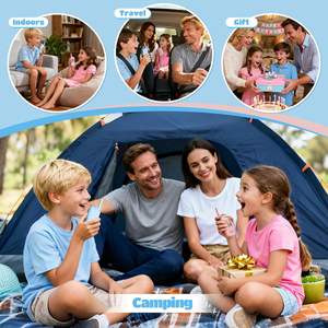 Walkie Talkie Video untuk Anak-Anak 2 Buah dengan Pengubah Suara Layar IPS 2.0 inci Baterai 650mAh Jangkauan 0-1km - Mainan Seru untuk Dalam/Luar Ruangan - Product Image 6