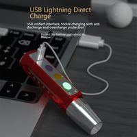 Lampe torche LED rechargeable étanche en alliage d'aluminium industriel pour l'évaluation des bijoux en jade, avec identification UV CCT et chargement USB