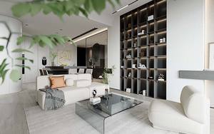 Étagères ouvertes de style moderne haut de gamme en bois massif avec grain de bois, armoires de présentation décoratives murales dans la salle à manger - Product Image 3