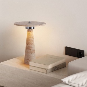 Nordic Travertine Coffee Table Marble Modern Scandinavian Design Decorative Side Table For Living Room Small Apartment - Product Image 4