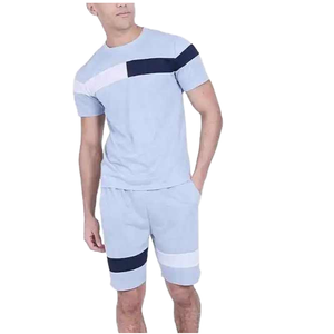 Conjunto de Camiseta de Dos Piezas para Hombre, Estilo Casual, Personalizable, para Verano - Product Image 3