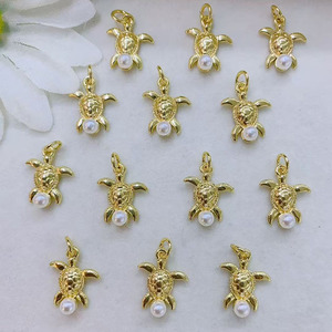 Js1853 Nhỏ Nhỏ Ngọc Trai Vỏ Sò Seashell Charms Vàng Nhỏ Sao Biển Vỏ Sò Sò Vỏ Rùa Đại Dương Charms - Product Image 6