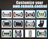 Caja de Control Remoto Inalámbrica de 11 Funciones, Plástico y Metal, 1 Año de Garantía, para Grúas, Personalizable de Fábrica, Impermeable, Código Fijo