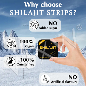 Suplemento de extracto de Shilajit original, múltiples minerales, ácido fúlvico, tiras orales de Shilajit, Himalaya pura para energía de apoyo inmunológico - Product Image 4