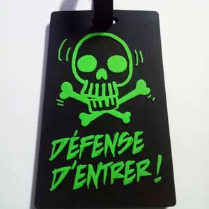 Étiquette de bagage personnalisée en silicone et étiquettes d'identification pour bagages, étiquette en silicone pour sac, valise, autocollant nominatif - Product Image 3