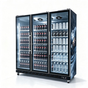 2026 new vertical all glass panoramic display cabinet with fast cooling and anti condensation door body - Product Image 2