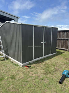 Abri de stockage <span class=keywords><strong>en</strong></span> structure métallique, imperméable, préfabriqué, grande remise <span class=keywords><strong>en</strong></span> métal, <span class=keywords><strong>garage</strong></span>, abri de voiture 12*19 pieds, rangement d'outils, certifié CE - Product Image 3