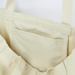 Wholesale <b>Plain</b> Organic Shopping <b>Bags</b> Foldable Beach Shopping <b>Bag</b> Reusable Cotton <b>Canvas</b> <b>Tote</b> <b>Bag</b> With Custom Design Print Logo - Product Image 6