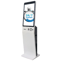 Web kamerası ile dokunmatik ekran Intel Core I5 windows tabanlı dokunmatik ekran Kiosk standı