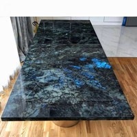 Plan de travail en granit bleu antique Labrador pour cuisine et table, conceptions sur mesure