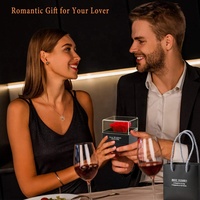 Cadeau de la Saint-Valentin : Coffret Cadeau Éternel de Roses en Savon dans une Boîte en Acrylique avec Collier « Je t'aime » et Roses Conservées