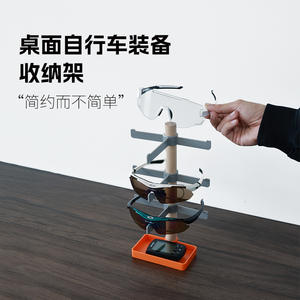 Soporte para Casco Antuke, Madera Sólida, Ajustable, Organizador Vertical de Accesorios para Bicicleta, Negro, Naranja, Gris - Product Image 3