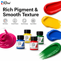 Pots de peinture acrylique 25 ml, personnalisation OEM exclusive, peinture artistique DIY, 12 couleurs, imperméable, résistant aux UV