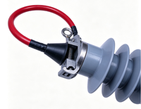 Parafoudre haute tension 10 kV en caoutchouc silicone polymère avec pince de dérivation pour protection