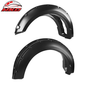 Convient aux Ford F150 2018-2019, élargisseurs d'ailes de style poche tout-terrain, 4 pièces, noir lisse en PP, panneau de carrosserie de véhicule, roue pour remplacement/réparation - Product Image 4