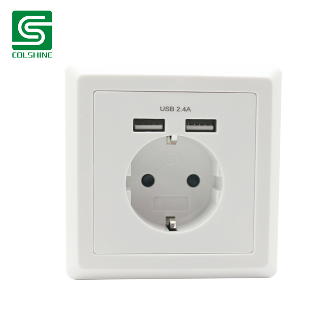 USB Ports Wall Socket Charger Electrical Panel Power Outlet