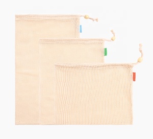 Portable Foldable Shopping Cotton Knit <strong>Net</strong> Mesh <strong>Bag</strong> with Strings - Product Image 6