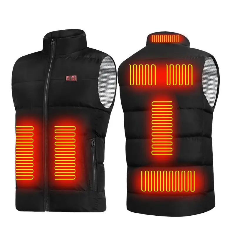 Custom Heated Vest For Men And Women Warm Vest Rechargeable Heating Jacket For Winter And Outdoor