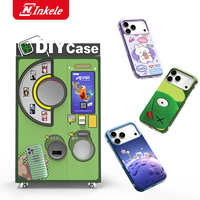 Machine de vente automatique de coques de téléphone personnalisées avec impression UV, compatible CE, pour centre commercial