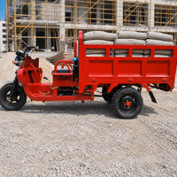 Tricycle de livraison de carburant avec caisse de chargement en acier, véhicule utilitaire à 3 roues alimenté par moteur à essence pour le marché des motos