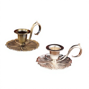 Handheld <b>Candle</b> <b>Holder</b> Zinc Alloy Modern Design Customizable Size Handmade Portable Home Decor Premium Quality 6-Color - Product Image 4