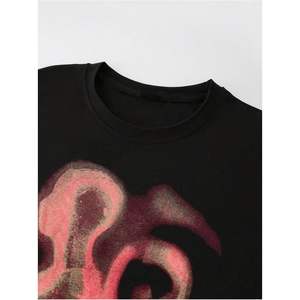 T-shirt personnalisé pour homme, coupe ample, col rond, manches courtes, imprimé numérique, coton, streetwear - Product Image 3