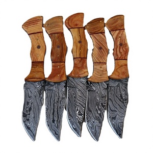 Cuchillo de caza de acero damasco de hoja fija para exteriores para minoristas - Product Image 2