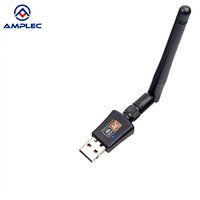 AC600 USB WiFi 5 Adapter Antena Ganda Jaringan 600Mbps Dual Band 2.4G 5G WiFi Adapter untuk PC, Plug and Play, Mendukung Win10/11