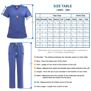 Ensembles d'uniformes médicaux pour femmes, pantalons à jambes larges côtelés à taille élastique, en tissus extensibles, pour dentistes et infirmières, vente en gros - Product Image 4