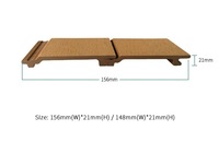 Panneau mural 3D en plastique Composite, imperméable, décoration extérieure en bois et plastique, 1 acheteur poncé