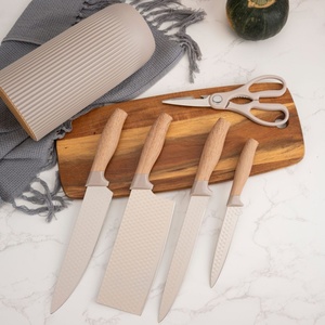 Juego de Cuchillos de Cocina Profesionales de Alta Calidad de 6 Piezas, Juego de Cuchillos de Cocina Antiadherentes con Bloque para Cuchillos Universal - Product Image 3