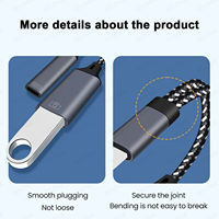 Cable USB-C trenzado de nailon OTG 2 en 1 personalizado para tableta, cable de datos de carga rápida de 10 W y 100 W para impresora, teléfono y computadora