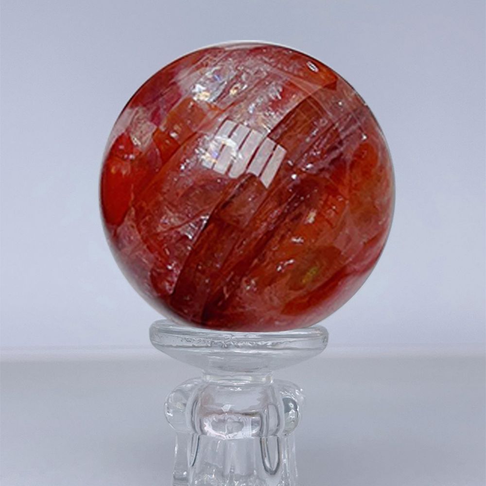 Red rubber flower ball