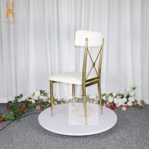 Chaise de banquet <span class=keywords><strong>en</strong></span> acier inoxydable Royal Event, dossier interchangeable, pour mariage - Product Image 5
