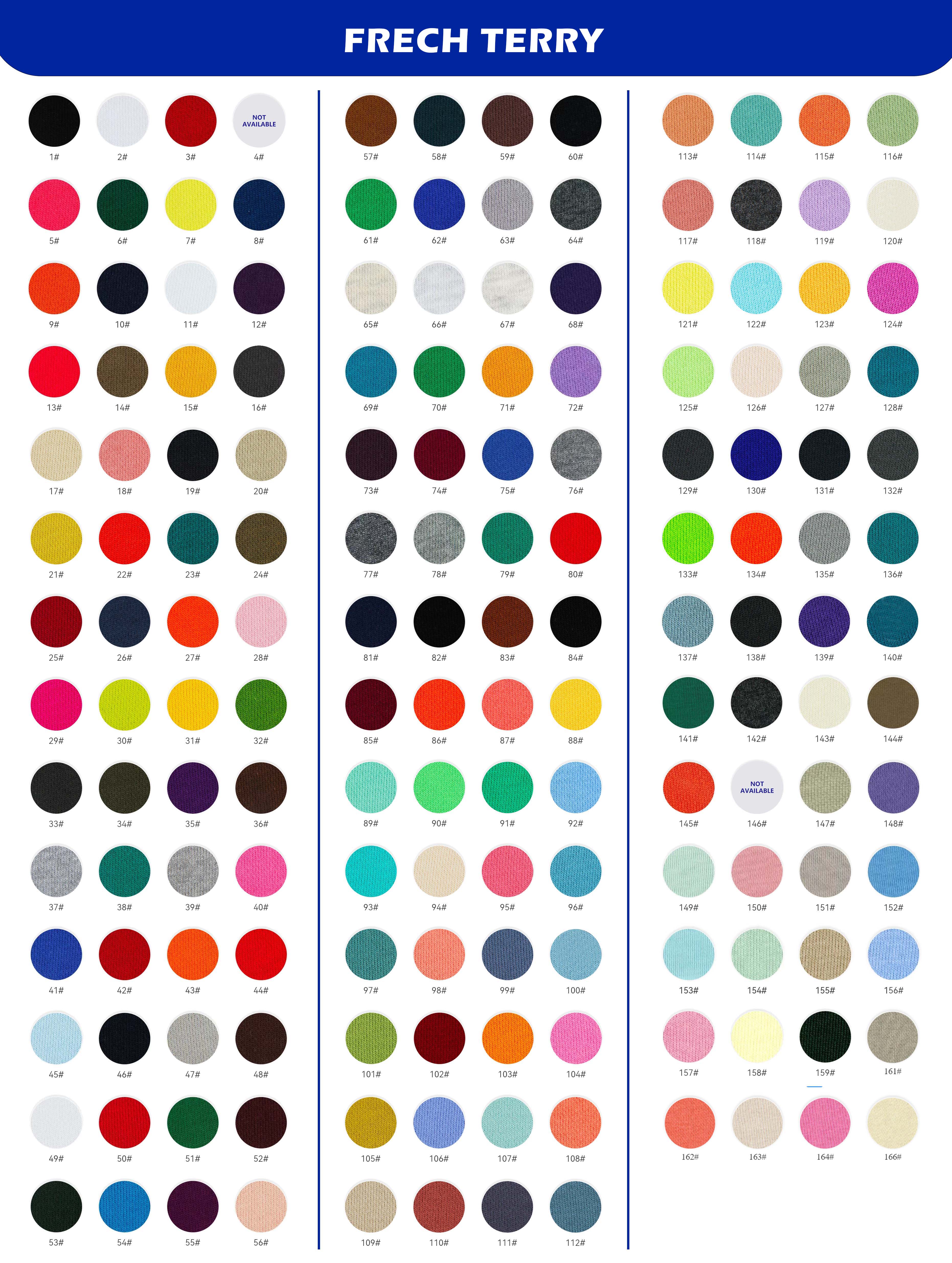 French terry selection