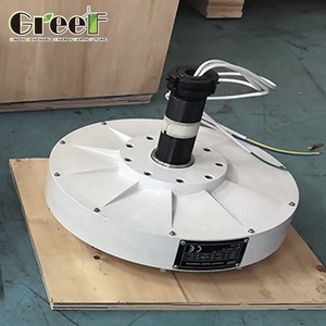 Generador de Flujo Axial Sin Núcleo, Cable de Rotor Exterior a Través del Eje, Carcasa de Rotor Interior para Reequipamiento de Varios Aerogeneradores - Product Image 2
