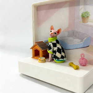 Estatua de Mascota Impresa en 3D Personalizada a Todo Color en PLA, Figura de Perro o Gato, Regalo Conmemorativo, Servicio de Impresión 3D FDM - Product Image 6