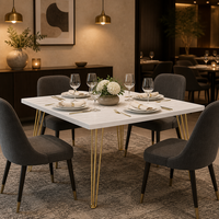Table à manger rectangulaire moderne avec plateau en bois, table à manger pliable en bois