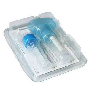 Tubo de Recolección de Saliva Hua Chenyang de 5 ml con Tapa y Filtro, Cilindro Portátil Resistente al Desgaste para Laboratorio - Product Image 1