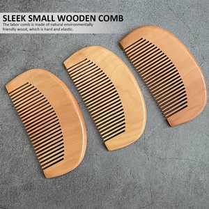 Peigne à poux en bambou confortable, mignon et au design tendance, durable, à dents larges, écologique et pratique pour les voyages, pour un usage domestique - Product Image 3