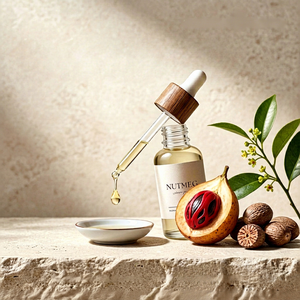 Aroma Atsiri Indonesia – Aceite Puro de Nuez Moscada de la India Oriental, Myristicin 10% (Cálido y Especiado) - Product Image 1