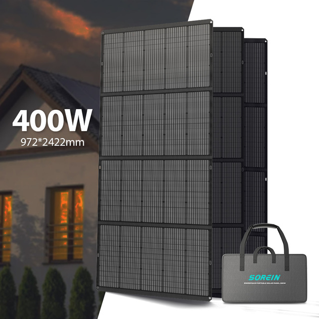 Sorein 400watt 200w 100watt 60W Solar Energy System Portable Home Use 400w Solar Panel Flexible