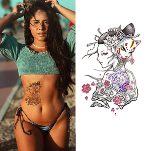Facile à appliquer belles femmes nues Sexy Geisha étanche tatouage autocollants temporaires - Product Image 1