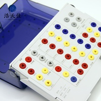 Boîte à instruments de navigation pour implants dentaires avec règle de mesure de profondeur en promotion